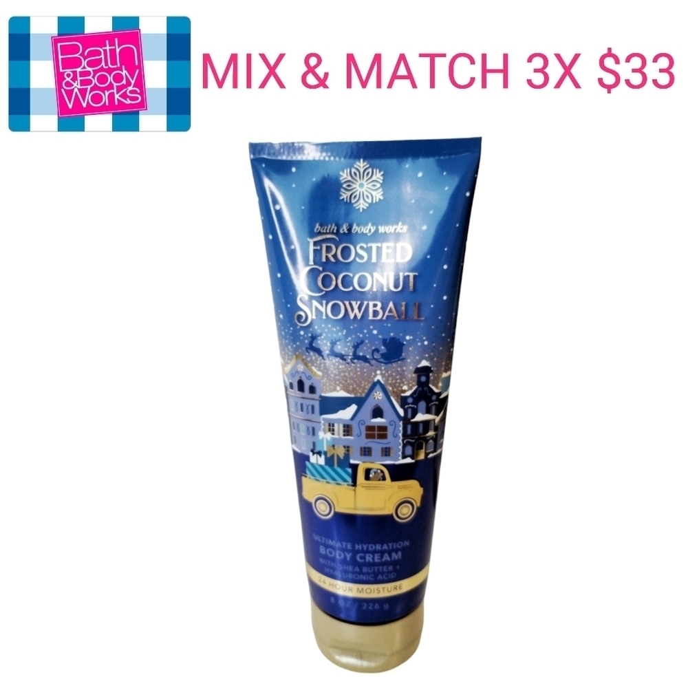 Bath and Body Works FROSTED COCONUT SNOWBALL Ultimate Hydrating Body Cream‎ SALE